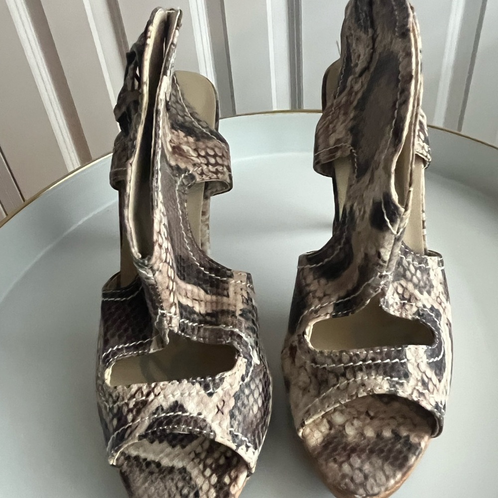 Snakeskin Patterned Women's Sandals